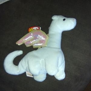 Ty Beanie Baby Magic the Dragon 1995 Retired,Errors,PVC Pellets